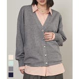 変形ボタンVネックカーディガン【miette ミエット】 | titivate | 詳細画像1