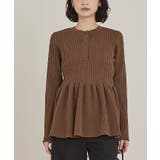 ヘンリーネックペプラムニット【miette ミエット】 | titivate | 詳細画像12 