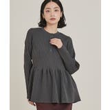 ヘンリーネックペプラムニット【miette ミエット】 | titivate | 詳細画像13 