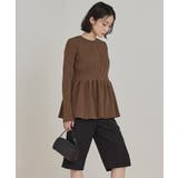 ヘンリーネックペプラムニット【miette ミエット】 | titivate | 詳細画像24 