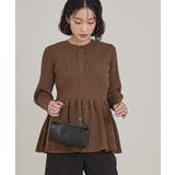 ヘンリーネックペプラムニット【miette ミエット】 | titivate | 詳細画像2 