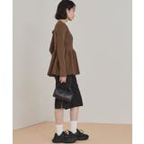 ヘンリーネックペプラムニット【miette ミエット】 | titivate | 詳細画像3 