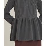 ヘンリーネックペプラムニット【miette ミエット】 | titivate | 詳細画像9 