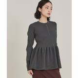 ヘンリーネックペプラムニット【miette ミエット】 | titivate | 詳細画像10 