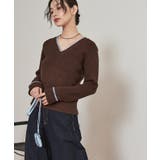 配色ステッチロールアップニット【miette ミエット】 | titivate | 詳細画像9 