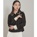 ダブルカラーストライプシャツ【miette ミエット】 | titivate | 詳細画像17