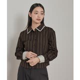 ダブルカラーストライプシャツ【miette ミエット】 | titivate | 詳細画像8