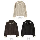 ダブルカラーストライプシャツ【miette ミエット】 | titivate | 詳細画像11