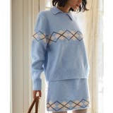 アーガイルアシンメトリーカラーニット【miette ミエット】 | titivate | 詳細画像26