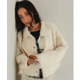 モヘアライク襟付きショートカーディガン【miette ミエット】 | titivate | 詳細画像2 