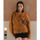 モヘアライク襟付きショートカーディガン【miette ミエット】 | titivate | 詳細画像1 