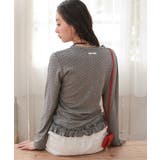 ドット裾フリルヘンリーネックトップス【miette ミエット】 | titivate | 詳細画像3 