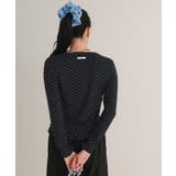 ドット裾フリルヘンリーネックトップス【miette ミエット】 | titivate | 詳細画像16 