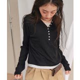 レイヤード風Vネックヘンリートップス【miette ミエット】 | titivate | 詳細画像20 