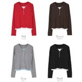 レイヤード風Vネックヘンリートップス【miette ミエット】 | titivate | 詳細画像19 