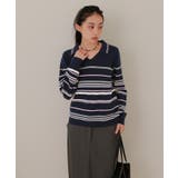 スキッパーマルチボーダーニット【miette ミエット】 | titivate | 詳細画像23