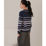 スキッパーマルチボーダーニット【miette ミエット】 | titivate | 詳細画像25