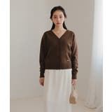 くるみボタンVネックニットカーディガン【miette ミエット】 | titivate | 詳細画像32 