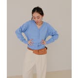くるみボタンVネックニットカーディガン【miette ミエット】 | titivate | 詳細画像3 