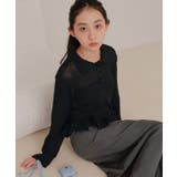 透かし編み裾フリルポロニット【miette ミエット】 | titivate | 詳細画像34 