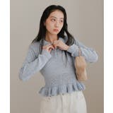 透かし編み裾フリルポロニット【miette ミエット】 | titivate | 詳細画像13 