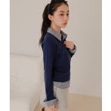 シャツレイヤード風ポロニット【miette ミエット】 | titivate | 詳細画像30 