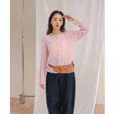 透かし編みケーブルニットカーディガン | titivate | 詳細画像21 