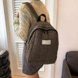ブラウン | リュックサック キルティング デザイン かばん バックパック | TOKOHANA