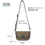 チェック柄ハーフムーンショルダーバッグ レディース 鞄 |  TOKOHANA | 詳細画像13 