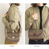 チェック柄ハーフムーンショルダーバッグ レディース 鞄 |  TOKOHANA | 詳細画像16 