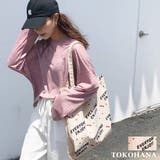 2ポケットデザインプリントトートバッグ 鞄 バッグ |  TOKOHANA | 詳細画像1 