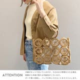 巾着付きサークル柄カゴバッグ レディース 春夏 |  TOKOHANA | 詳細画像10 