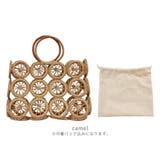 巾着付きサークル柄カゴバッグ レディース 春夏 |  TOKOHANA | 詳細画像12 