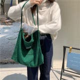 トートバッグ ギンガムチェック柄 大き目韓国ファッションレディース | TOKOHANA | 詳細画像8