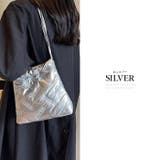 シルバー | メタリックカラー キルティングバッグ 巾着バッグ | TOKOHANA