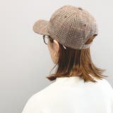 チェック柄ベーシックデザインキャップ レディース 帽子 |  TOKOHANA | 詳細画像4 