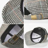 チェック柄ベーシックデザインキャップ レディース 帽子 |  TOKOHANA | 詳細画像11 