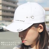 リングピン付き刺繍ロゴデザインキャップ レディース 帽子 |  TOKOHANA | 詳細画像2 