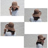 ペーパー細編みボタン付サマーハット帽 レディース 帽子 |  TOKOHANA | 詳細画像14 