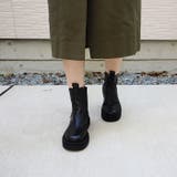 厚底サイドゴアブーツ軽量厚底韓国ファッションショートブーツ美脚秋秋服秋冬シンプル… | TOKOHANA | 詳細画像5