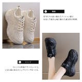 厚底スニーカー 軽量レディース秋冬春夏秋服新作韓国ファッション 黒 | TOKOHANA | 詳細画像7