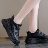 ブラック | 厚底スニーカー 軽量レディース秋冬春夏秋服新作韓国ファッション 黒 | TOKOHANA