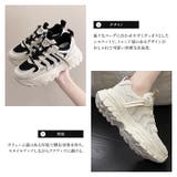 厚底スニーカー レディース軽量 黒ホワイト韓国ファッション10代20代30代40代 | TOKOHANA | 詳細画像4