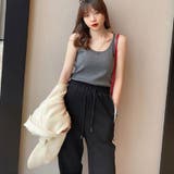 細リブキャミソール 夏夏服セクシー トップス | TOKOHANA | 詳細画像3