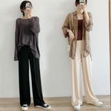 とろみ生地ルーズパンツ レディース 春夏 | TOKOHANA | 詳細画像1