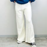 ロングパンツ 暖かいリブニット ストレート | TOKOHANA | 詳細画像7