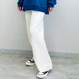 ロングパンツ 暖かいリブニット ストレート | TOKOHANA | 詳細画像10