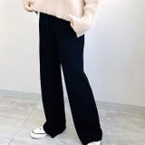 ロングパンツ 暖かいリブニット ストレート | TOKOHANA | 詳細画像13