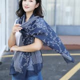 NAVY | 薄手ストール レディース 小物 |  TOKOHANA