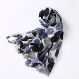 NAVY | ドット柄薄手ストール レディース 小物 |  TOKOHANA
